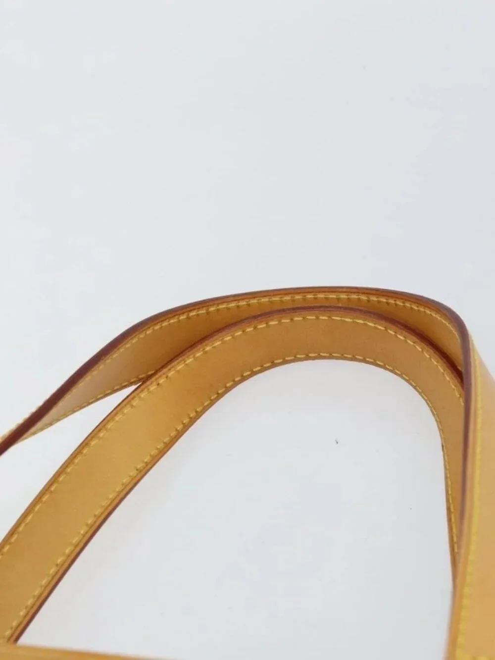 LOUIS VUITTON Monogram Vernis Houston Hand Bag Beige M91004 LV Auth 158012 - Picture 9 of 16